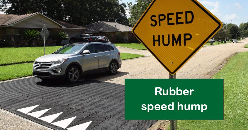 Rubber speed hump